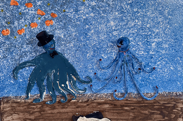 (mixed media) after blindness