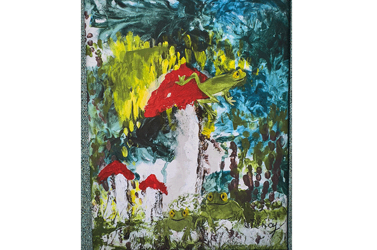 Singing In The Rain | Art | Nancy Land McCurtin (canvas print) after blindness