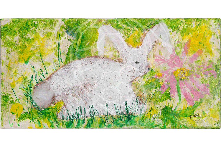 Mixed Media, 3D:Acrylic paint, cotton, string